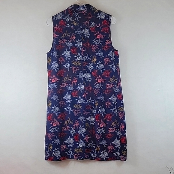 EQUIPMENT Sleeveless Floral Silk Dress Size M - Picture 7 of 7